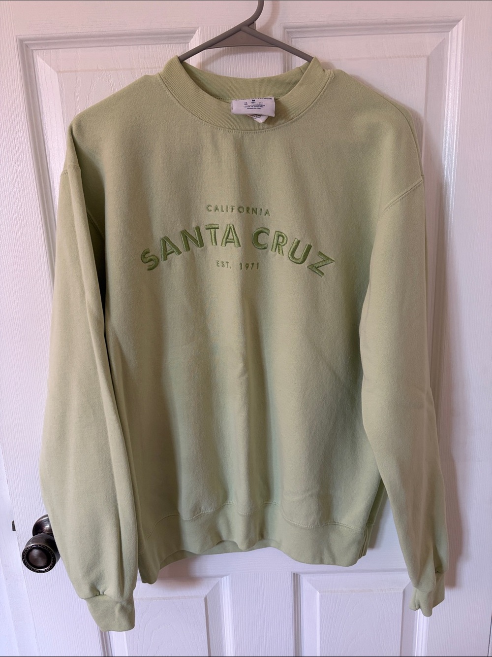Champion Light Green 'Santa Cruz' Crewneck Sweatshirt